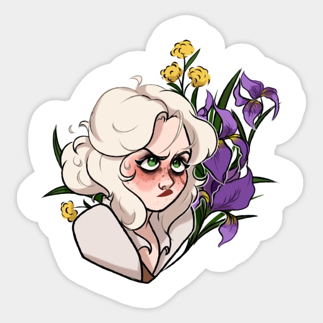 Ciri and iris Sticker by gaypompeii